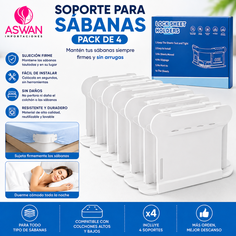 Sujetador De Sabanas Pack De 4